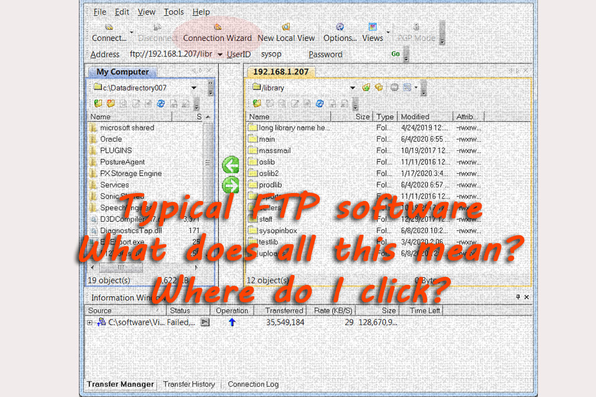 FTP software is too complex